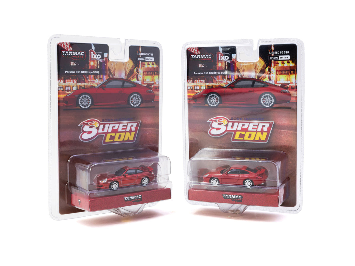 1/64 911 GT3 (type 996) Rood