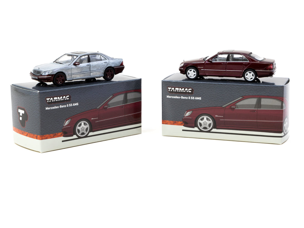 1/64 S 55 AMG Metallic Donkerrood