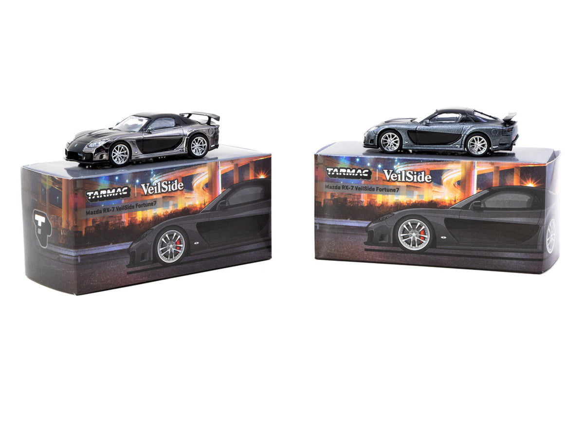 1/64 RX-7 Metallic grijs / Zwart